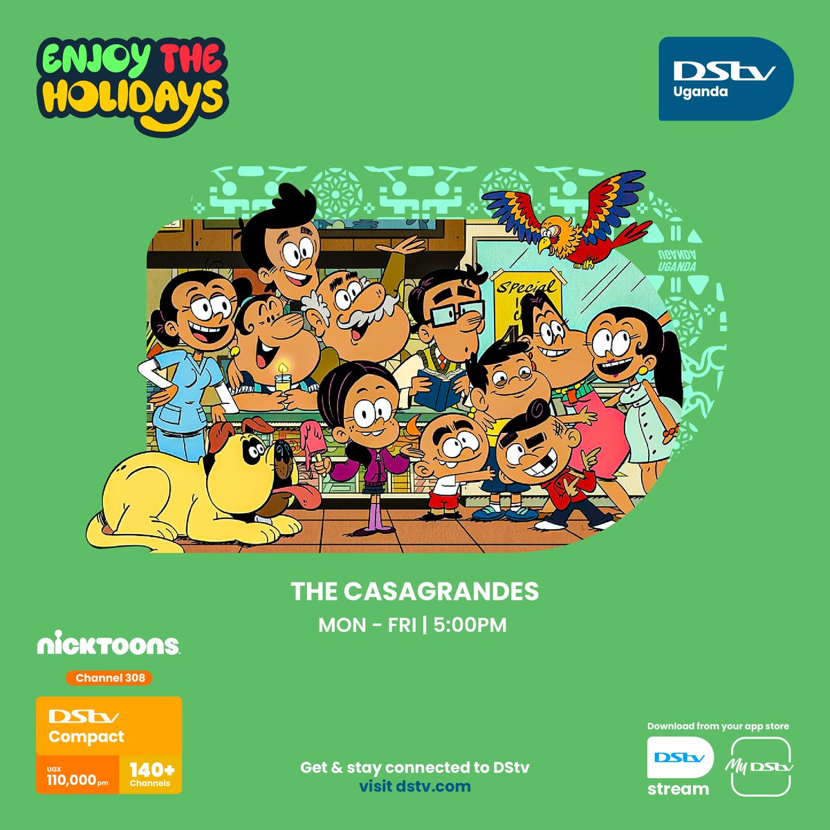 #TheCasagrandes are on #Nicktoons, CH.308, at 5pm. 👩‍🎤 Tune in for a fun time with this family. 🤩 #YourHomeOfEntertainment