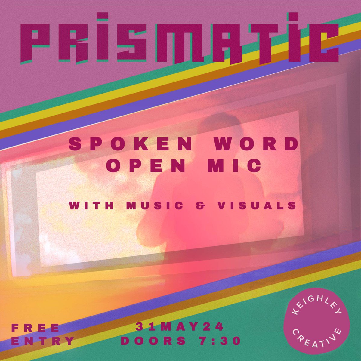 Spoken Word is coming to the Keighley! We are pleased to announce that Prismatic is coming to the Stockroom at KC. On Fri 31 May we will be hosting a spoken word open mic evening from 7.30pm. If you’d like to perform, please message Prismatic Leeds via IG or FB. Free entry!