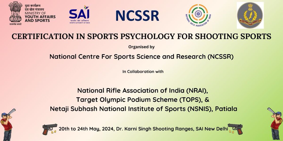 A five-day certification program in sports psychology for Shooting Sports is on-going at the Dr. Karni Singh range in Delhi. #IndianShooting #SportsPsychology #SportsScience