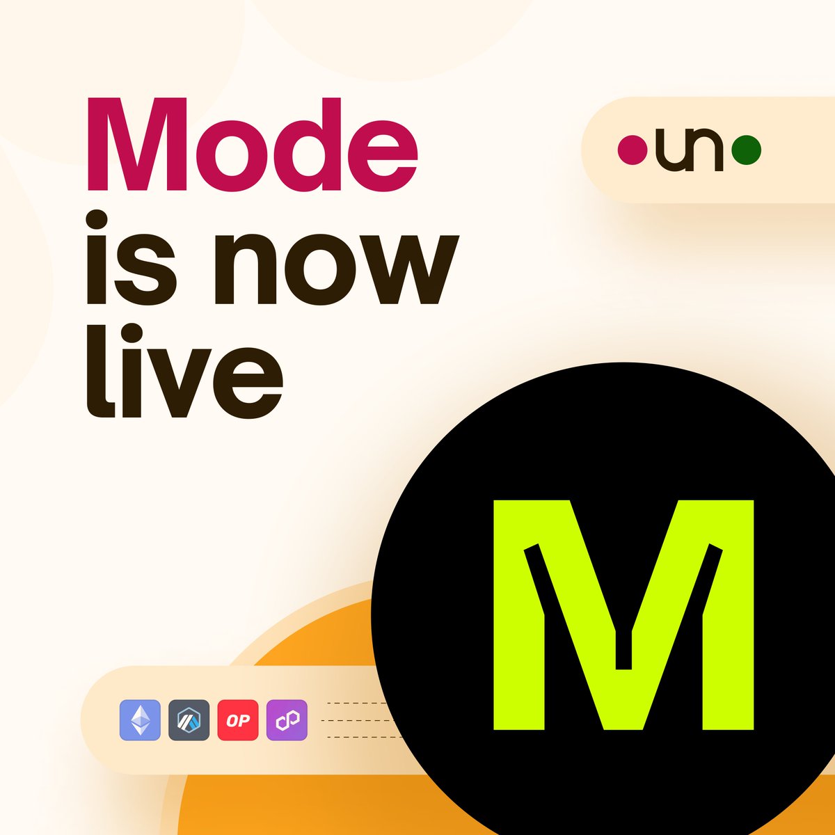 Shipping MODE ON 🟡 Excited to announce @modenetwork is now live on Bungee! Bridge away and enjoy those sweet yields and Mode points.