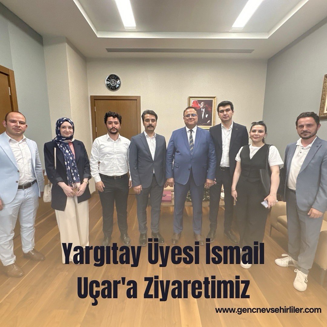 gencnevsehir's tweet photo. Yargıtay Üyesi İsmail Uçar'a Ziyaretimiz 

Dernek üyelerimiz ve yönetim olarak Yargıtay üyesi, kıymetli hemşehrimiz İsmail Uçar'a makamında ziyarette bulunduk. 

#Hukuk
#Yargıtay
#Ankara 
#Gençnevşehirliler

https://t.co/b36iR9VsaI https://t.co/orMQkkwOz9