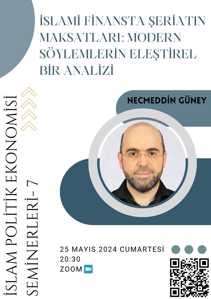 İslam politik ekonomisi seminer serisine bu ay Necmeddin Güney ile devam ediyoruz. 

Yeni kayıtlar için başvuru linki: docs.google.com/forms/d/e/1FAI…