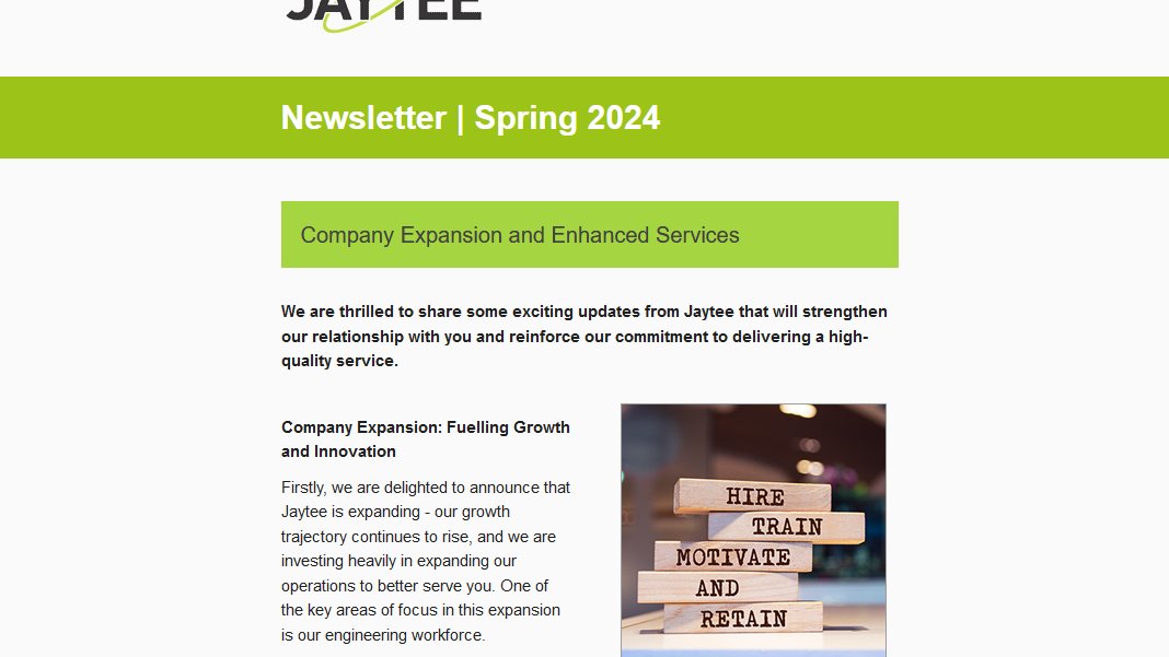 jayteebio's tweet photo. Our Spring Newsletter now available, featuring our  expanding team and introducing a new CRM system that enhances our  service quality to meet your needs better. See our newest used MS  systems for sale at https://t.co/EwTUMZtadn #jaytee #lcms #gcms #service #growth #masspsec https://t.co/kIgMZ6j1BD
