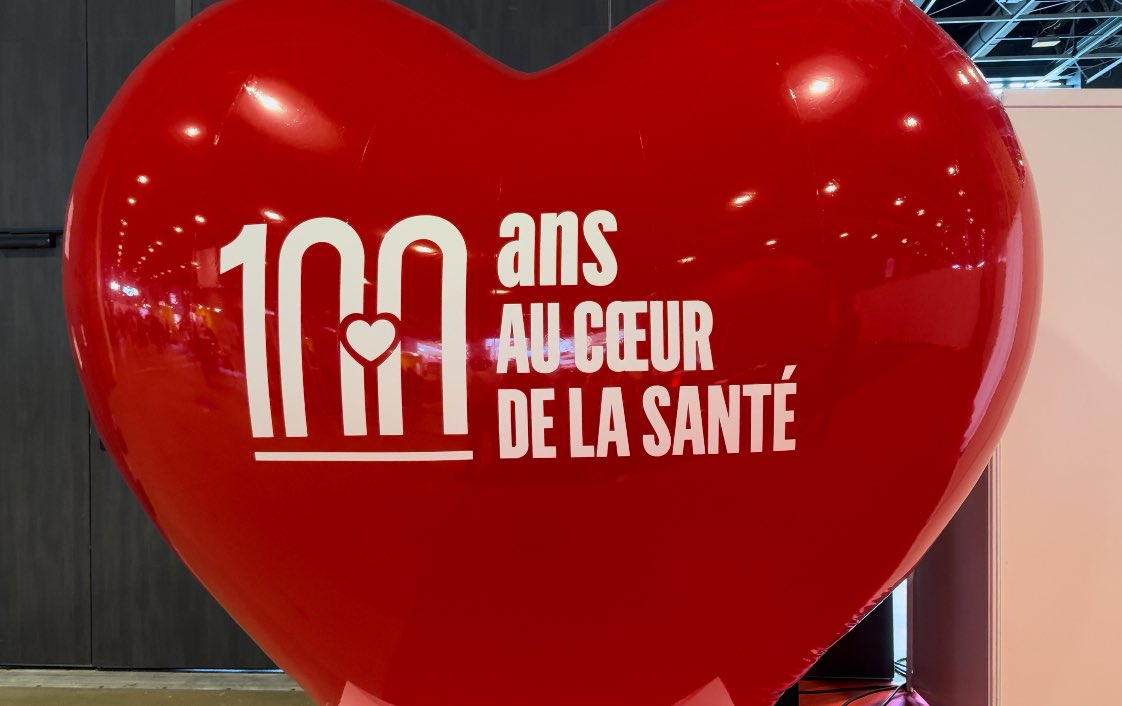 #100ansFHF | L'exposition inédite présentée début avril à la @citedessciences '100 ans au ❤️ de la santé' fait son retour pour #SANTEXPO 2024 ! ✅ À visiter tout au long du salon Avec le soutien de @GMF_assurances, la @MNHmutuelle et @Casden_BP 🤝