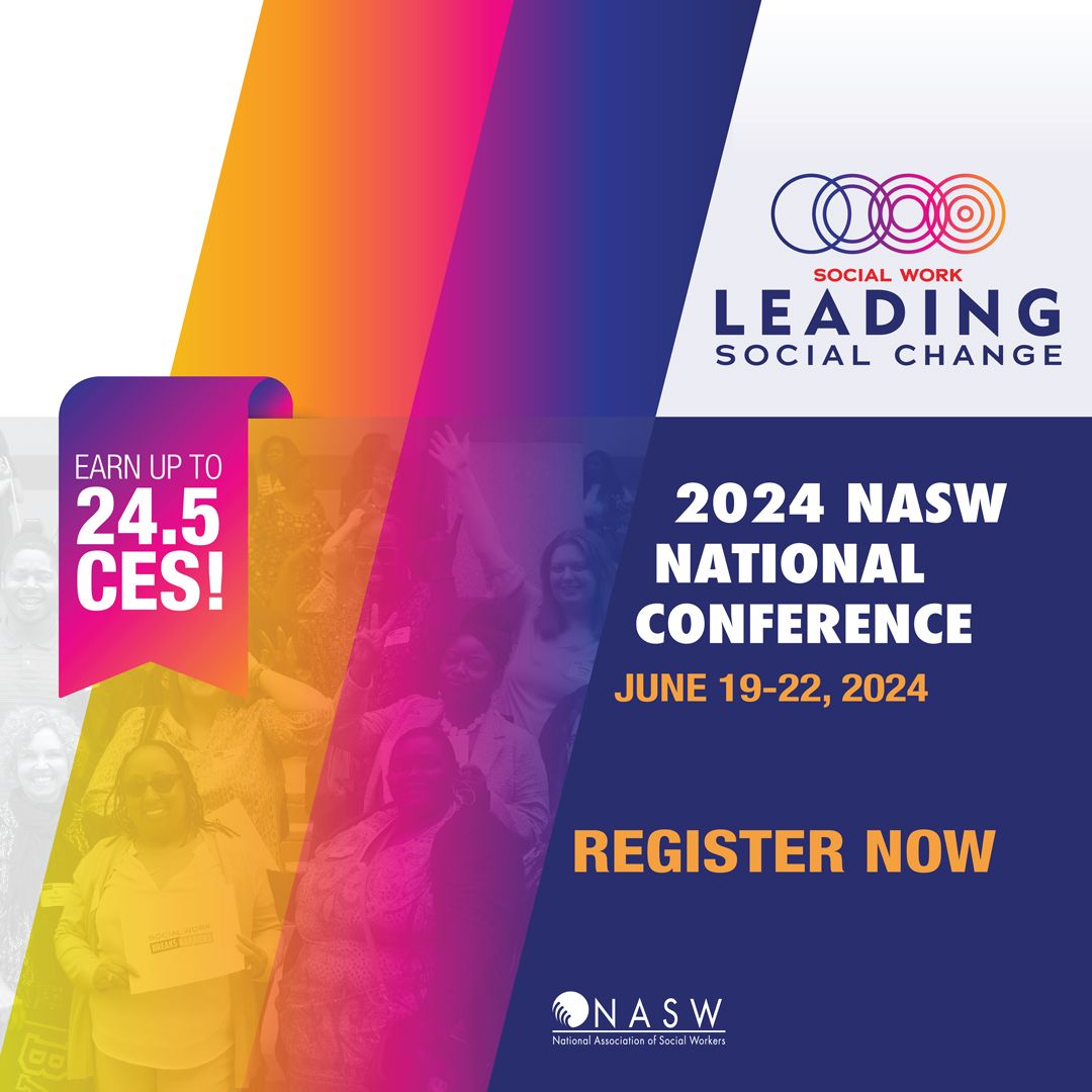 Invest in your personal growth and earn up to 24.5 CEs by attending #NASW2024 happening June 19 – 22 in Washington DC. Join us for unparalleled opportunities in professional development, networking, and thought-provoking conversations! buff.ly/3UGiech