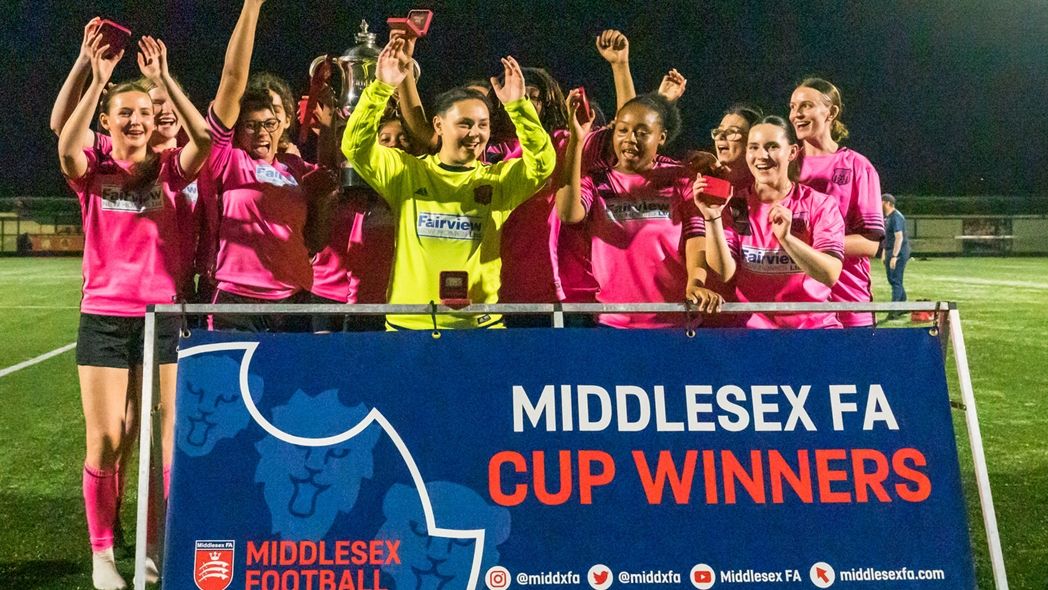 middxfa's tweet photo. MATCH REPORT | Haringey Girls win the Gill Taylor U18 Cup! 👏 

🗒️ @HaringeyGirlsAc 5-1 @HYUFC_Official 

Report ➡️ https://t.co/Q57KKBSucB

Photos➡️ https://t.co/AiYTwrxDjN https://t.co/n2ORNrKFm3