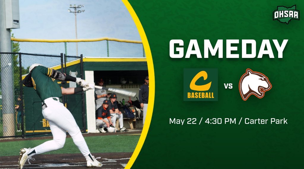 Clay Varsity Baseball will face Southview in a District Semifinal match-up today at Carter Park in Bowling Green. First pitch at 4:30. Go Eagles!