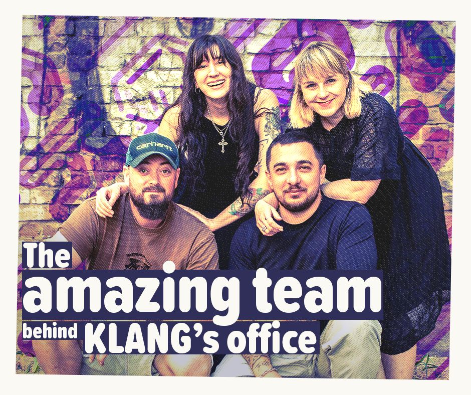 This week we are highlighting our amazing office team at Klang! Join us as we talk with Alina, Norma, Mike, and Chris about their positions at Klang and how they help us make our office shine ✨. 

Read the full blog post: bit.ly/4bP11Dg

#office #gamedev