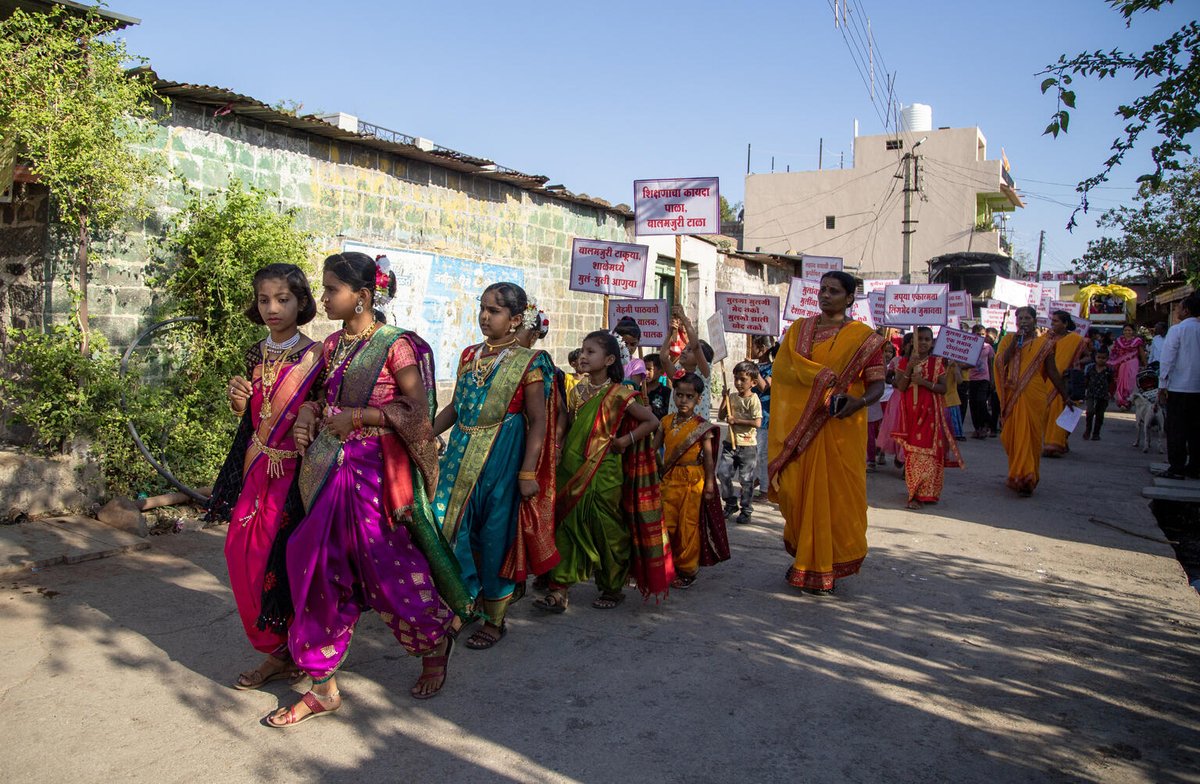 Contrary to social & religious beliefs, marriage doesn't 'protect' girls. In fact, child brides are often more vulnerable to violence & abuse. Let's shatter these misconceptions and #endchildmarriage. Share if you stand with us. #ChildRights #StandAgainstAbuse