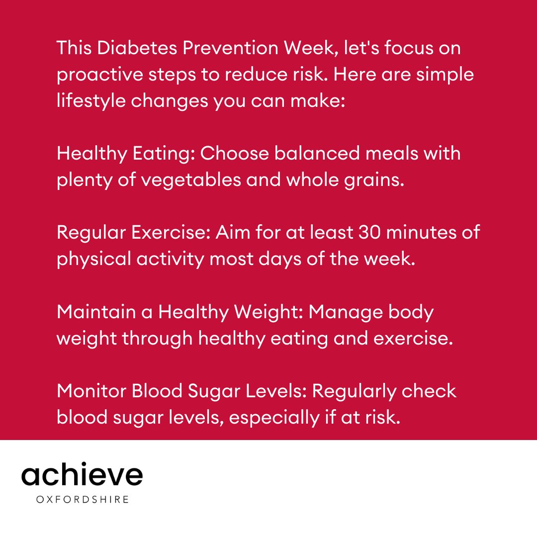 AchieveOxon's tweet photo. Type 2 Diabetes is preventable through lifestyle changes, let us show you how! Read this post and if you'd like some support to get healthier, head to https://t.co/MrOcbEo3rQ https://t.co/uiFPP4YM35