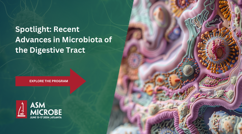 Dive into the latest in gut microbiota research at #ASMicrobe 2024's Lounge & Learn session: 'Recent Advances in Microbiota of the Digestive Tract.” Register now! asm.social/1Sx #MicrobiotaResearch #GutMicrobiota #DigestiveHealth