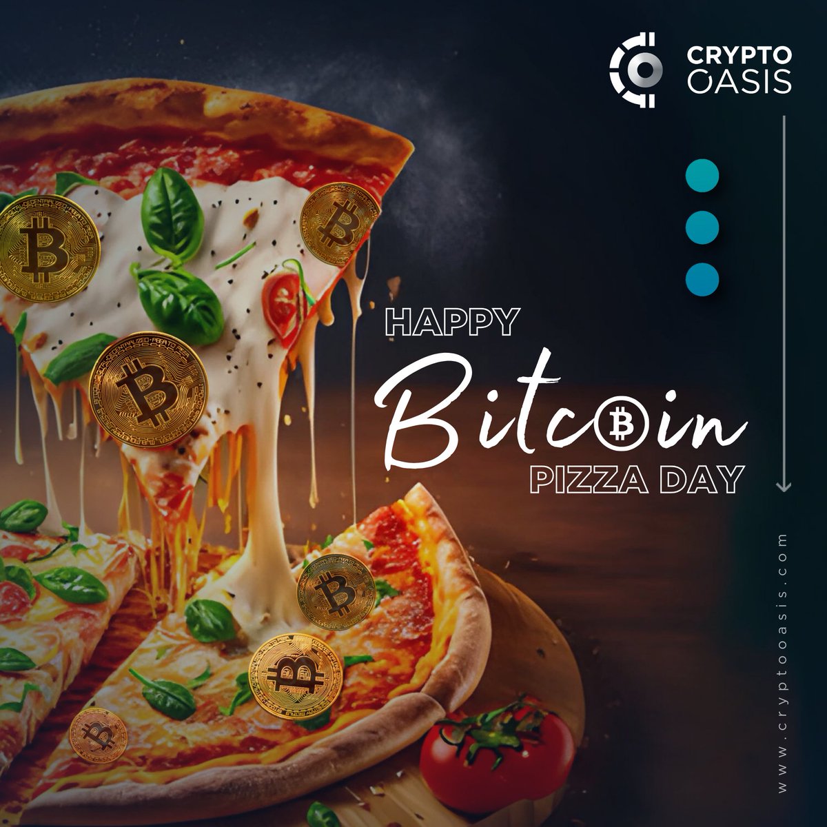 Happy #BitcoinPizzaDay! 🍕 On May 22, 2010, Laszlo Hanyecz bought 2 pizzas for 10,000 $BTC, the first real-world #crypto transaction! Today, those would be worth AED 2.5 billion. Whether you're a crypto fan or a #pizza lover, let's commemorate this historic event together.