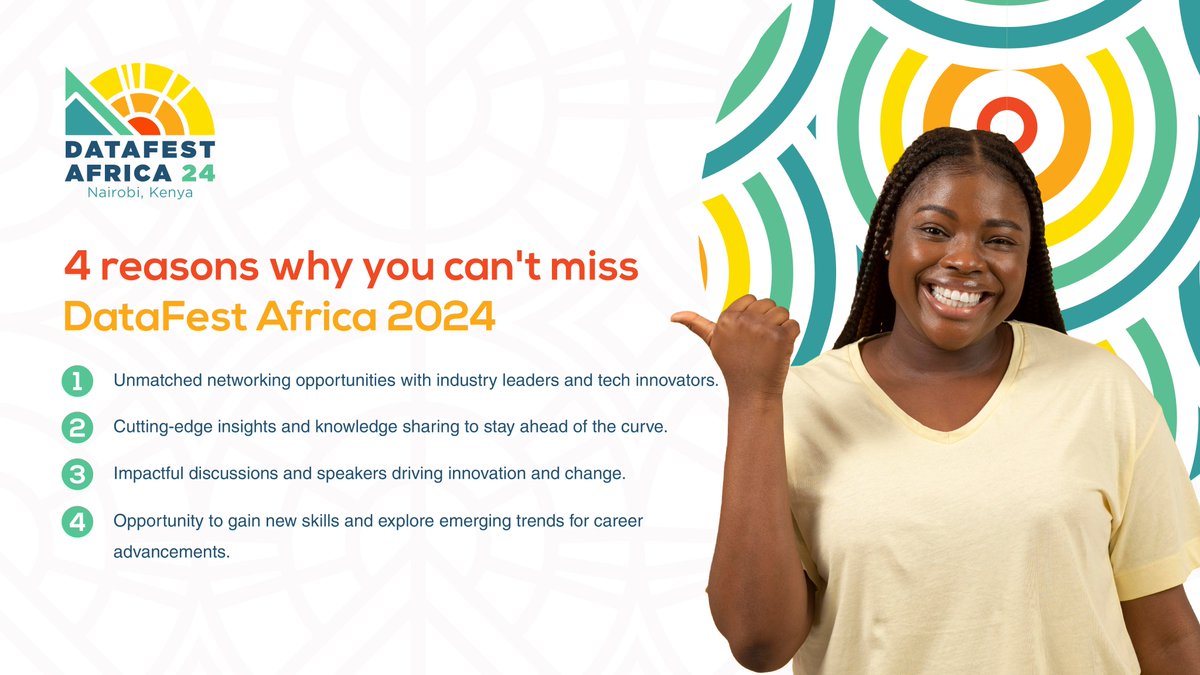 📢Calling all data enthusiasts, change makers, and tech innovators! #DataFestAfrica24 is right around the corner and here is why you shouldn't miss it for anything #DFA24 👇🏾