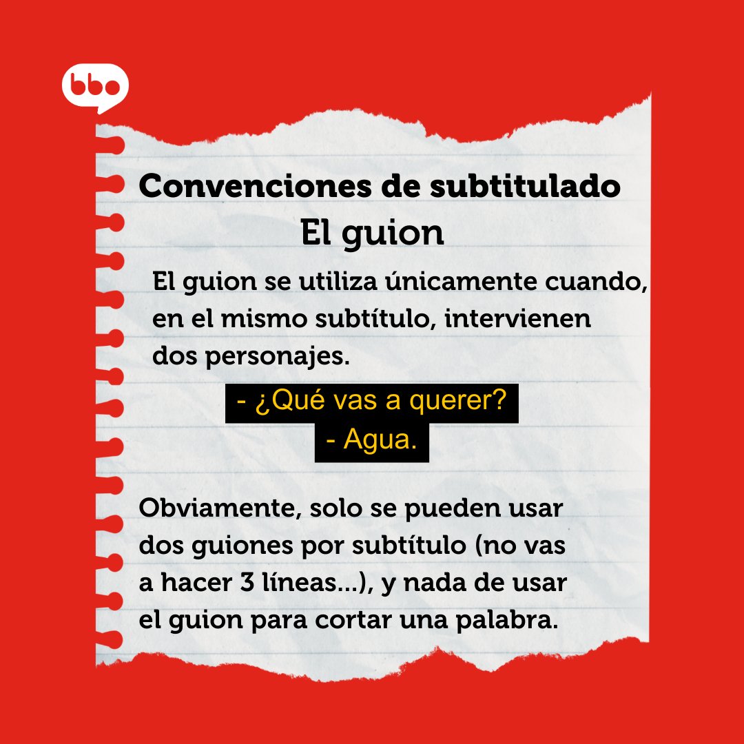 ¿Los subtítulos pueden llevar guion? Pues sí, hay una ocasión en la que tienes que ponerlo... Y no, no coincide el uso del guion en los subtítulos con el de la gramática española.