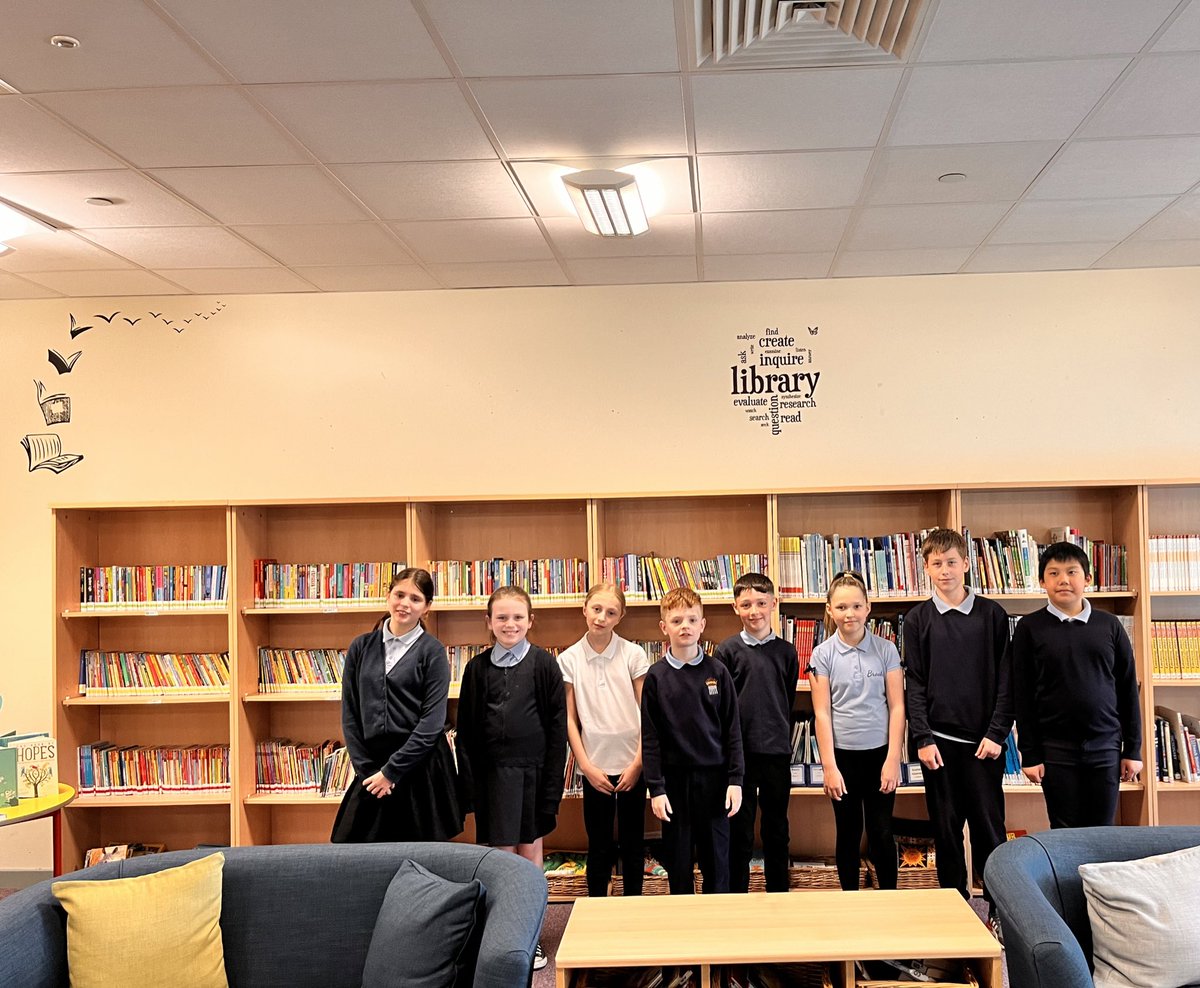 Well done to our P6’s who were successful in their application and interview for our new posts as Librarians. A special well done to Noah and Gracie who were given the role of Head Librarians. #RiseUpInCranhill #DYW #SchoolLibraryImprovement <a href="/glasgowlife/">Glasgow Life</a>