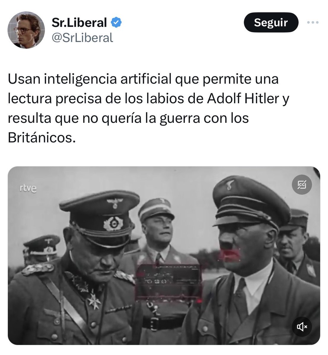 Este subnormal es uno de tantos que lleva meses dando la turrísima con que los nazis son socialistas (igual que el repollo es dos veces pollo). 
Pues bien; ahora descubre algo (algo que ya sabría si hubiese leído algún libro en su vida, por cierto) y ya Hitler le mola otra vez.
