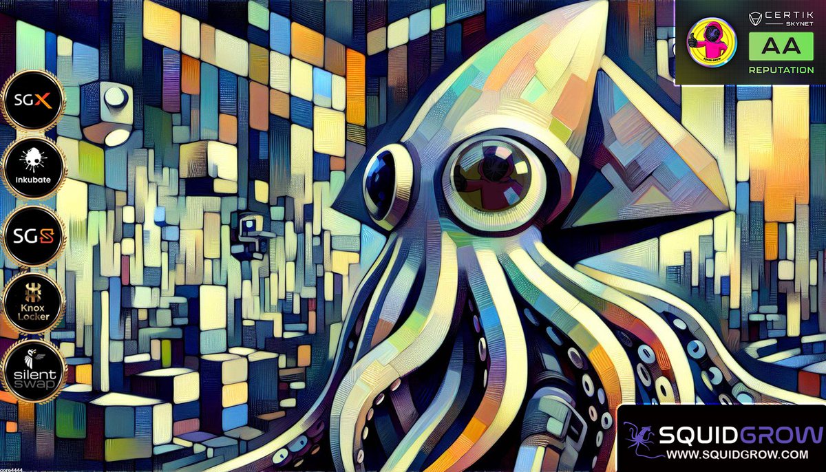 Why #SquidGrow?

🔹 Led by billionaire CEO @Shibtoshi_SG  who funds everything himself! 
🔹 13 @CertiK  audits for unbeatable security! 
🔹 100% rug proof! - I sleep peacefully everynight 
🔹 Top-tier utilities: @SilentSwapcom , @InkubateNft , @SGXexchange etc dropping real soon.