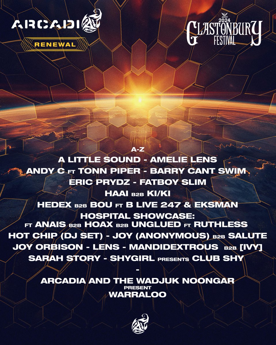 It’s a whole new setup for <a href="/A_rcadia/">Arcadia</a> at <a href="/glastonbury/">Glastonbury Festival</a> this year…very glad to be a part of it…