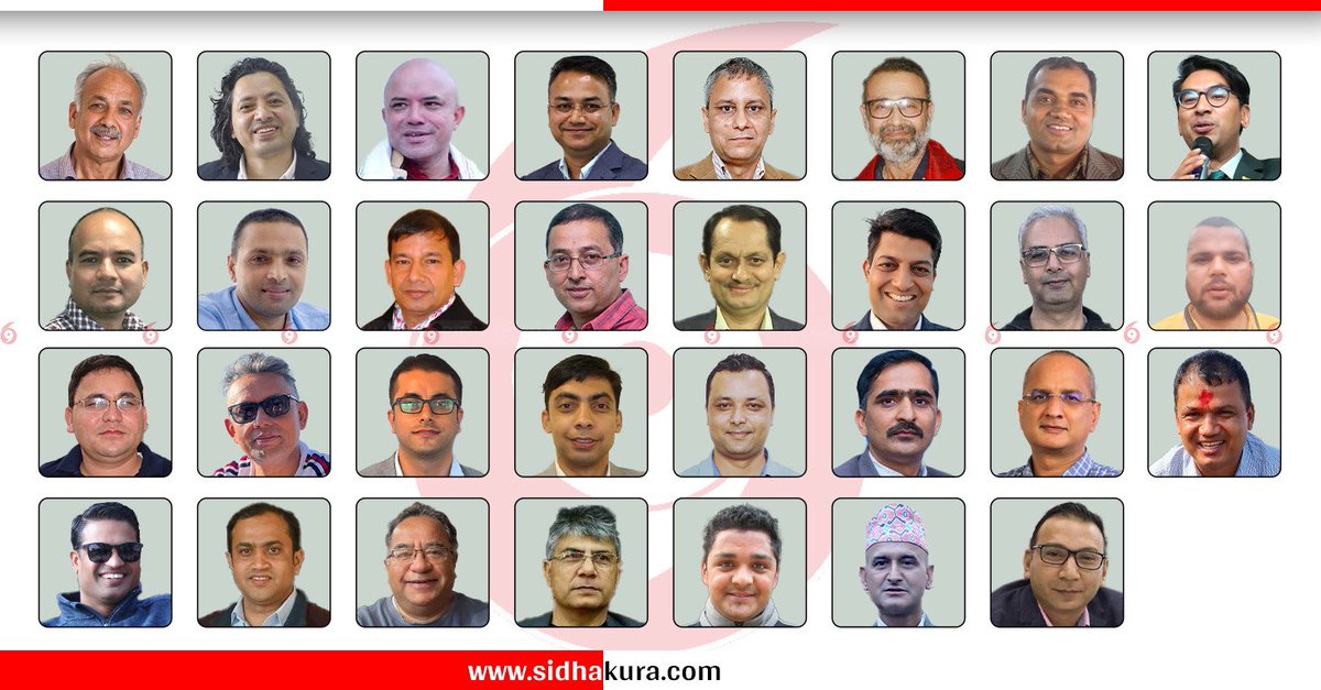 dhurbaadhikar's tweet photo. रविले १२ भाई मात्र छन भन्थे यहा ३१ भाई पुगिसकेछन😂चुनौति झन बढेछ।  😂 
नामहरु थाहा पाईराखौ!
१.प्रतीक प्रधान – बाह्रखरी
२.शिव गाउँले – अनलाइनखबर
३.अमित ढकाल – सेतोपाटी
४.किरण नेपाल – खोज पत्रकारिता केन्द्र
५.युवराज घिमिरे – देशसञ्चार
६.सुधीर शर्मा
७.मदन लम्साल – अभियान
८.विमल गौतम – लोकान्तर
९.सागर पण्डित – नेपाल समाचारपत्र
१०.राजाराम गौतम –
११.सुजित महत – उकालो
१२.पूर्ण बस्नेत – नेपालखबर
१३.बसन्त बस्नेत – अनलाइनखबर
१४.हरिबहादुर थापा – बाह्रखरी
१५.उमेश चौहान- कान्तिपुर
१६.रामेश्वर बोहरा – उकालो
१७.कोषराज कोइराला – रिपब्लिका दैनिक
१८.गुणराज लुइँटेल – नागरिक दैनिक
१९.रूपेश श्रेष्ठ – कान्तिपुर टिभी
२०.अखण्ड भण्डारी– अन्नपूर्ण पोस्ट
२१.विश्वास बराल– द काठमाडौं पोस्ट
२२.सरोज मिश्र– राजधानी दैनिक
२३.अरूण बराल– खबरहब
२४.कमलदेव भट्टराई – अन्नपूर्ण एक्सप्रेस
२५.प्रकाश रिमाल
२६.कसमस विश्वकर्मा
२७.सञ्जीव सतगैयां
२८.विजय पौडेल– कान्तिपुर टिभी
२९.रामप्रसाद दाहाल– रातोपाटी
३०.दुर्गा खनाल– इकान्तिपुर
३१.पुष्प दुलाल- क्लिकमाण्डु