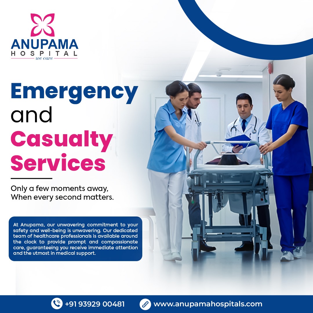 Emergency and casualty services

#casualtycare #medicalcare #healthcareservices #generalmedicine #gynecology #patiens #treatment #insurance #emergencyservices #pilessurgeon #care #surgeons #anupamahospitals