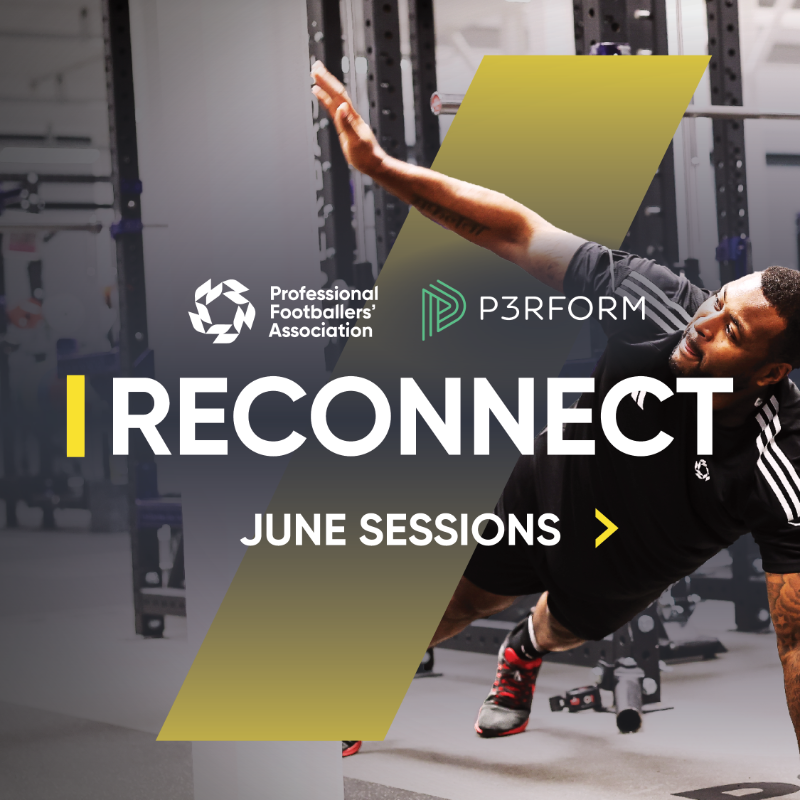 PFA's tweet photo. 📍 Fitness and community for retired pros. 

June RECONNECT sessions are now available for booking.  ⬇️