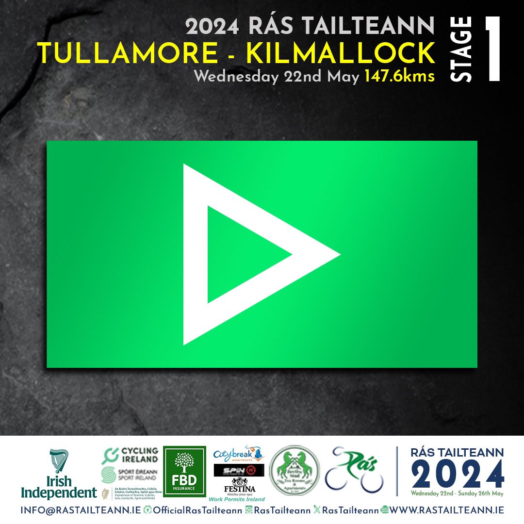 rastailteann's tweet photo. Rás Tailteann 2024 is on!! 

Best of luck to our 144 riders - who will take the first yellow jersey in Kilmallock?

#RásTailteann24 #Rás24 https://t.co/NkmDWOGOuE
