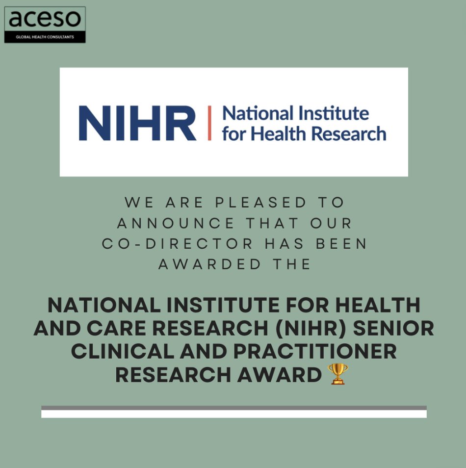 AcesoGHC's tweet photo. 🏆Exciting news! Our Co-Director has been awarded the Senior Clinical and Practitioner Research Award from @NIHRresearch! In partnership with @HDRC_Medway, @WCF, @UniofGreenwich, @UniKent, and @NYUniversity, we'll launch the CAPITAL project in Medway! #FoodSecurity #HealthEquity https://t.co/nuY5piV4hb
