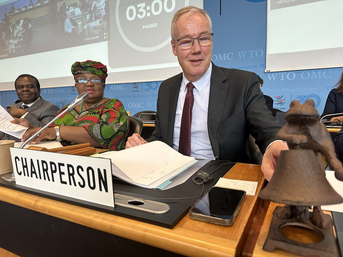 With his new bell 🔔 the chair of the <a href="/wto/">WTO</a> General Council is rightly ringing in the changes. That should include not waiting for the next ministerial but securing agreements on the critical issues around fisheries subsidies, e-commerce, and investment for development by July 🔔
