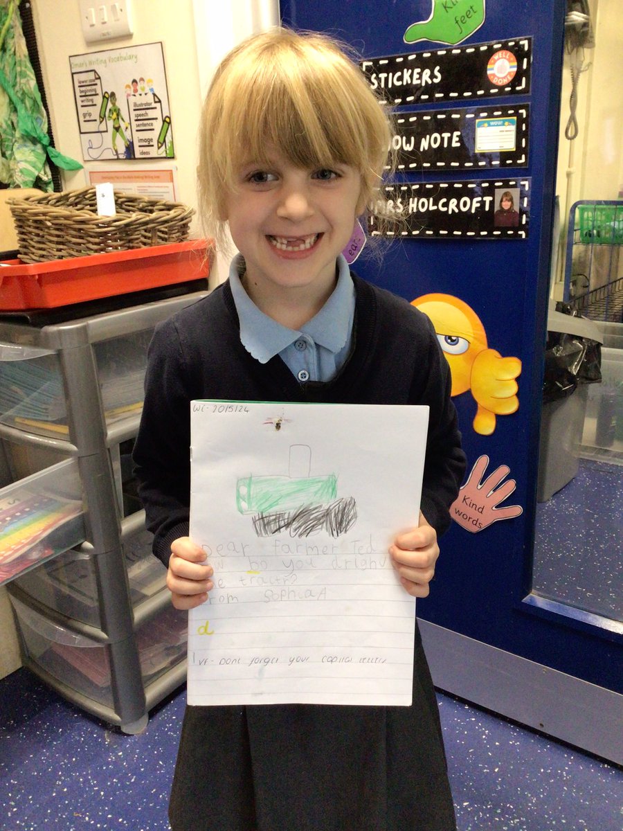 ReceptionGV's tweet photo. We received a very special letter from Farmer Ted this week. 🚜
He wanted us to write a letter back to him asking a question about his farm. Look how fantastic our writing is. 🤩 #OMARinaction https://t.co/vXu0rdGusi