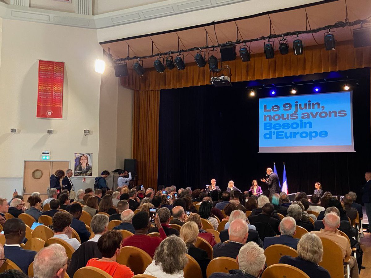 🇪🇺Merci à toutes et tous pour votre nombreuse présence hier à Pontoise, en présence de notre Garde des sceaux @E_DupondM et de mes collègues colistiers @GillesBoyer et @ShannonSeban. 💪Jusqu’au 9 juin et après, nous continuerons de faire vivre notre indispensable @BesoindEurope!