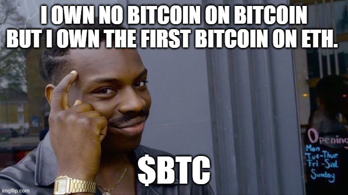 #FirstBitcoinOnEth