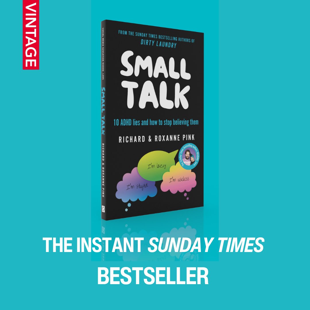 A huge congratulations to @adhd_love_ for the release of Small Talk, an instant Sunday Times Bestseller!

Unlearn your negative ADHD self-beliefs and celebrate the joys of ADHD with this warm, inspiring book. 

You can read an extract here: bit.ly/4bq4KXG