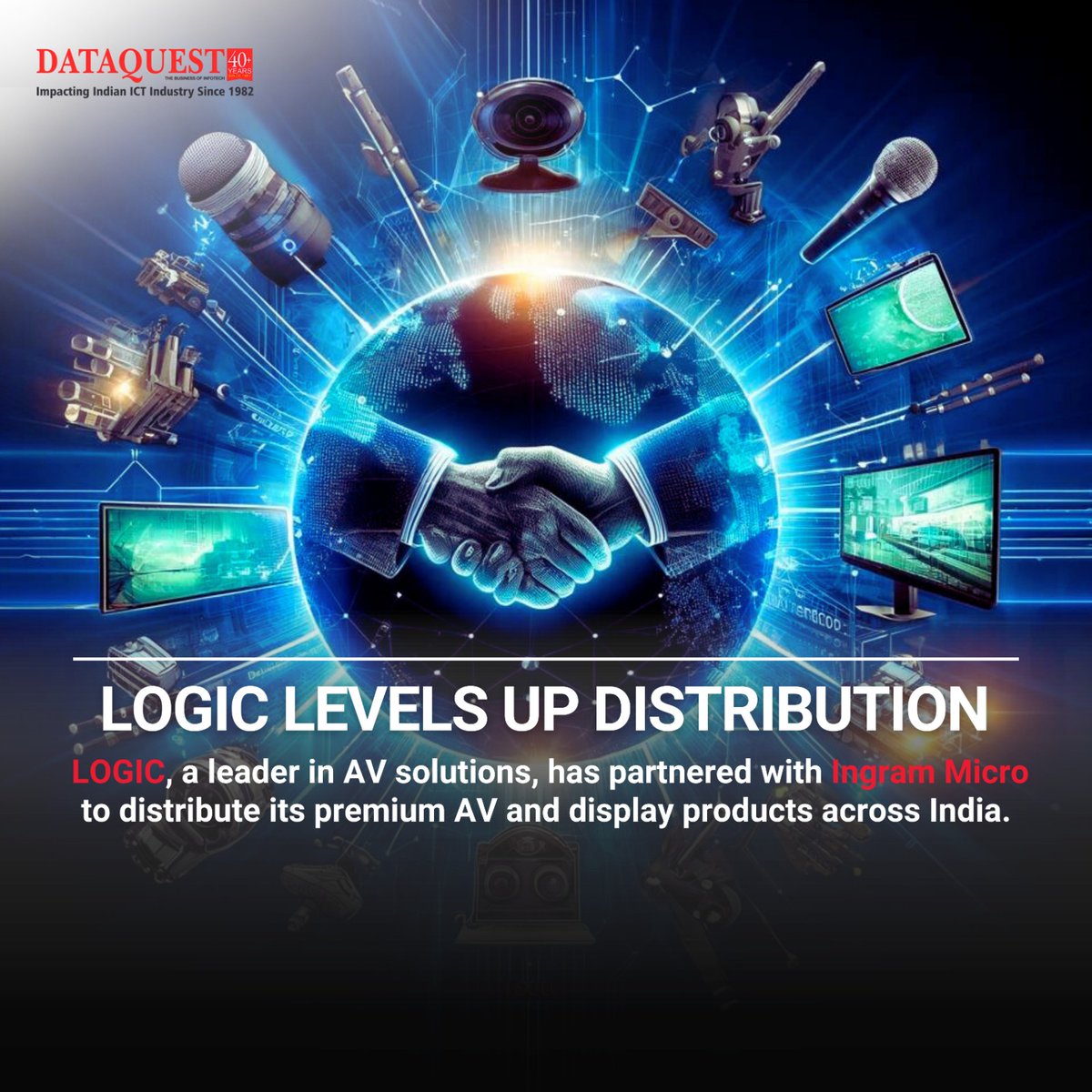 dataquestindia's tweet image. LOGIC, India's leading provider of AV solutions, has partnered with Ingram Micro to distribute its innovative premium AV and Display Solutions nationwide. 

Read in detail about this partnership here:dqindia.com/news/logic-lev…

#LOGICAV #IngramMicro #AVSolutions #DisplayTechnology