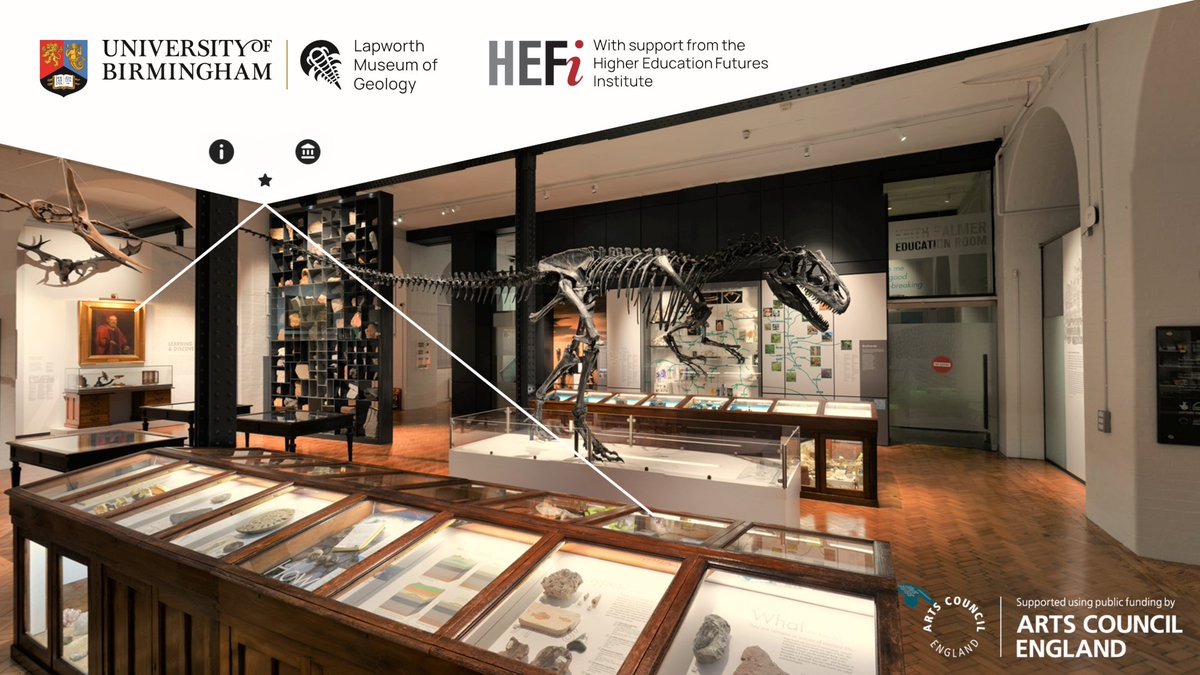 You can now visit the wonderful @lapworthmuseum @unibirmingham virtually! A great resource for schools - and anyone interested in rocks and fossils.
Click on the link to enter and explore...
thinglink.com/card/184010372…