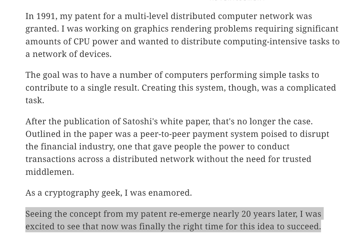 💯💯 DAVID SCHWARTZ TALKS ABOUT HIS PATENT FROM 1991 ➡️ 