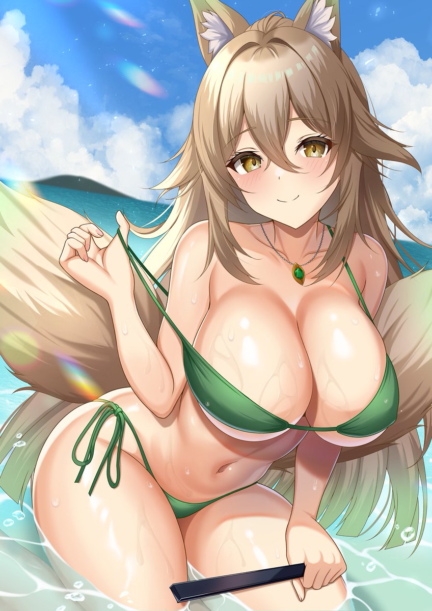 ビキニ翠燐さん👙🦊濡れ狐 