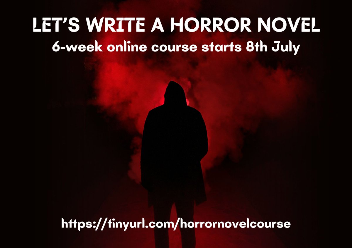 Got a horror novel bubbling away but not quite sure where to start!? Then this course from @CharHorrorFan is here to guide you along... eventbrite.co.uk/e/lets-write-a… #horrorfiction #horrorwriting #horrorwriters #horrornovel #horrornovels