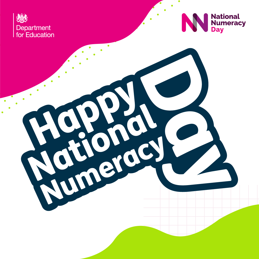 It’s #NationalNumeracyDay, inspiring people across the UK to talk about numbers 𝞹📈🧠📚 Check out @nat_numeracy's website to access useful resources, test your knowledge and be part of the #BigNumberNatter ⬇️ ow.ly/blio50RQGTf