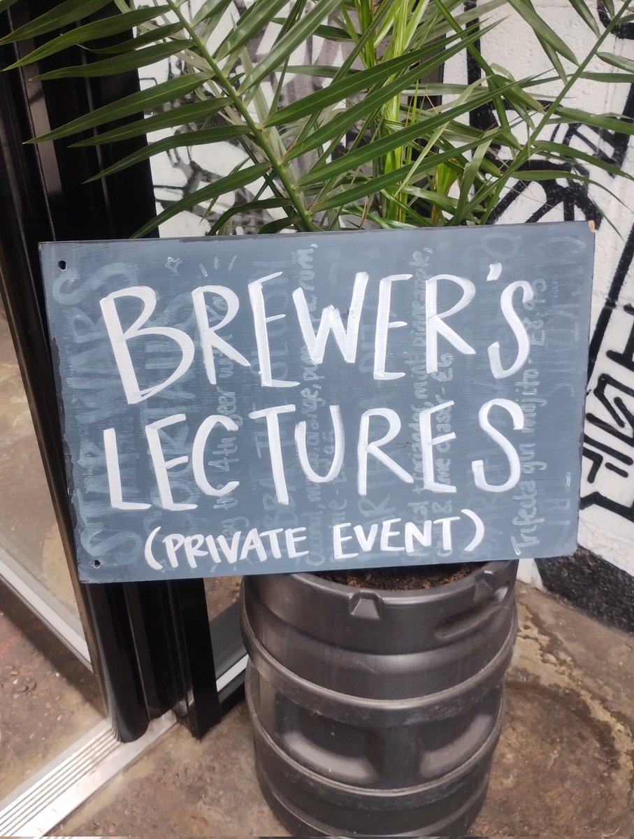 Our Laura's presenting a talk at today's @BrewJournal Lectures! Thanks to @HeistBrew for hosting 🍻