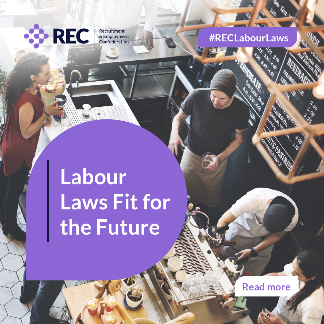 Isn't it time we had #LabourLaws fit for the future? 🤔 Some of our existing labour laws need updating to accommodate how more and more people want to work now – flexibly and with the help of agencies. Read our recommendations 👉 ow.ly/he7450RQGSu #RECLabourLaws