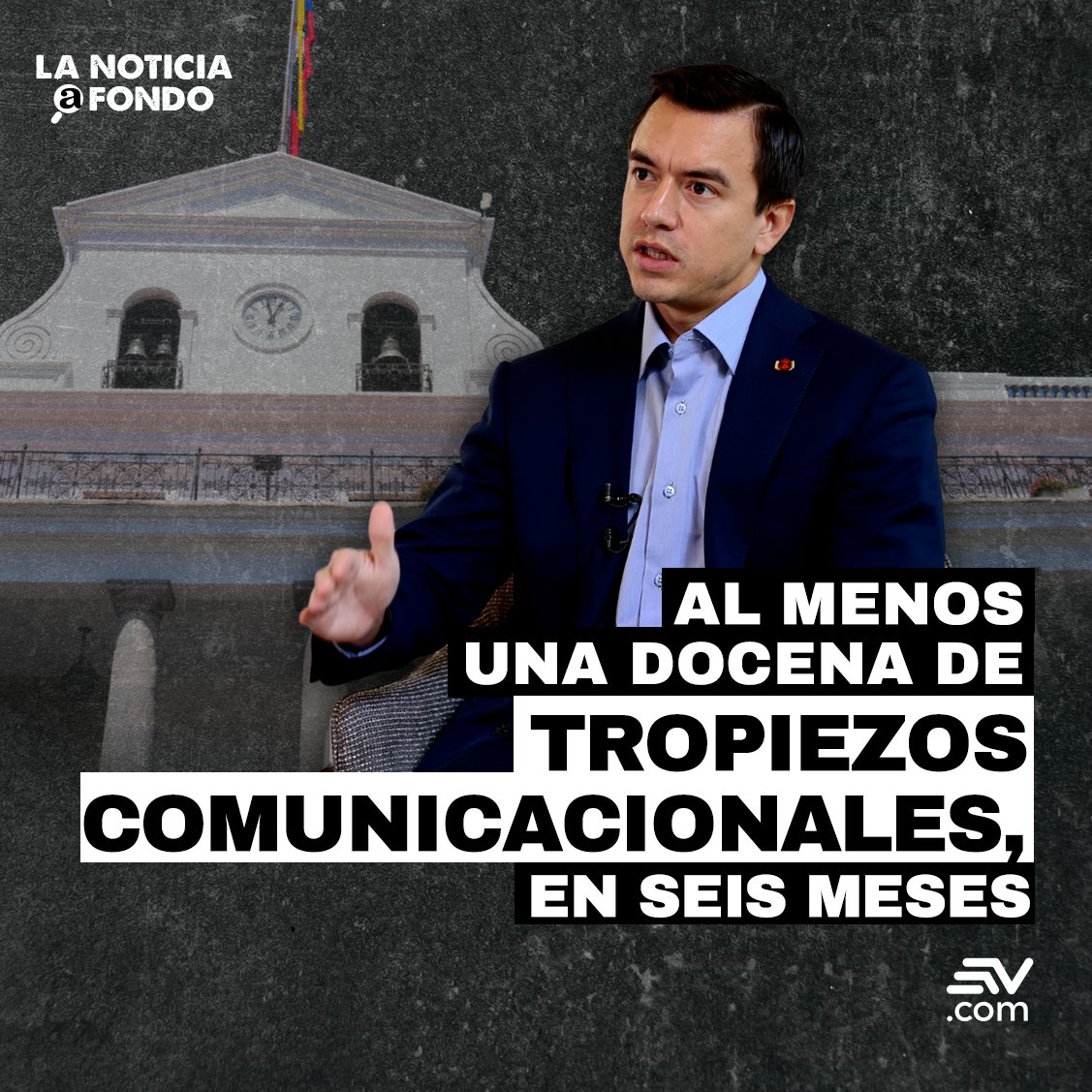📢 #LaNoticiaAFondo | El presidente Daniel Noboa cumple este 23 de mayo, sus primeros seis meses en el cargo. 📌 Estos son sus tropiezos comunicacionales ▶️ bit.ly/3KfkEJ7