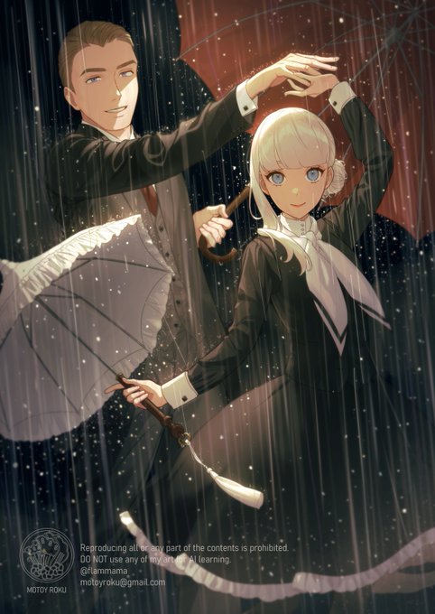 「rain umbrella」 illustration images(Latest)