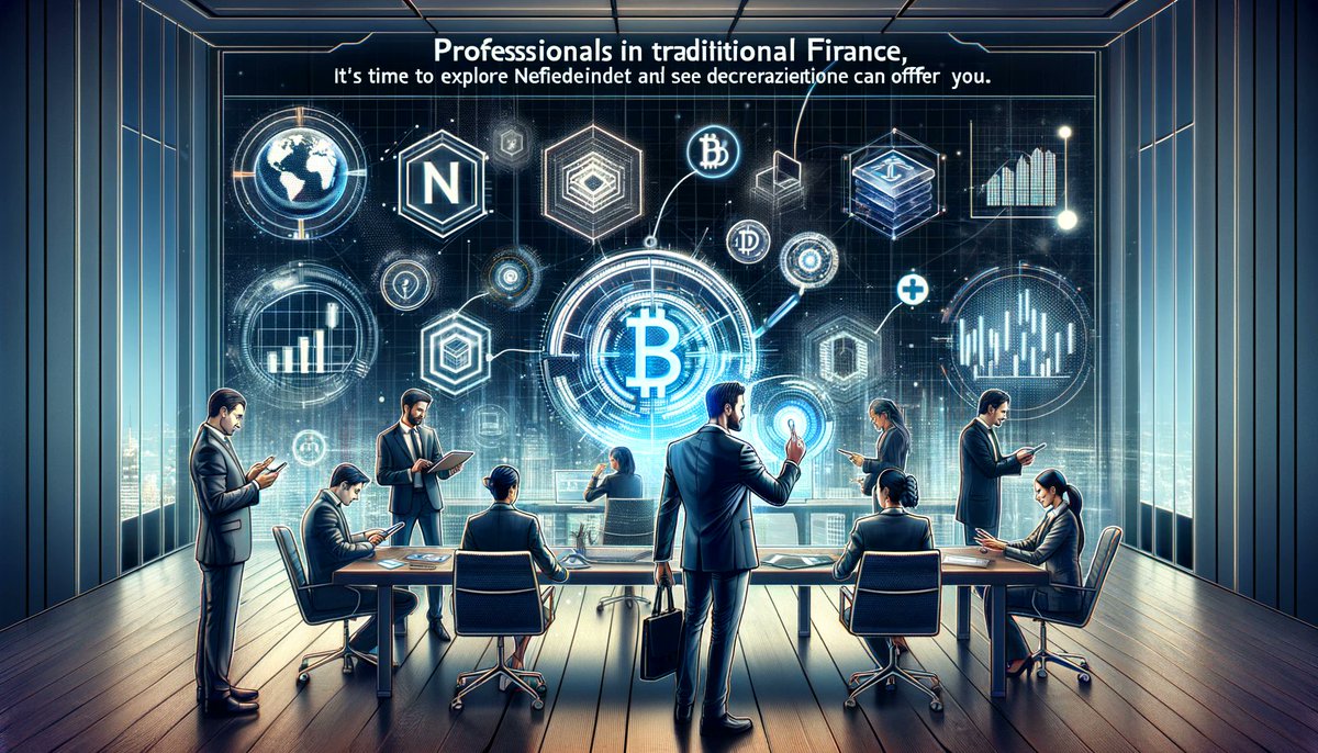 💼 Professionals in traditional finance, it's time to explore #Nefidet and see what decentralized finance can offer you. 

#FinanceProfessionals