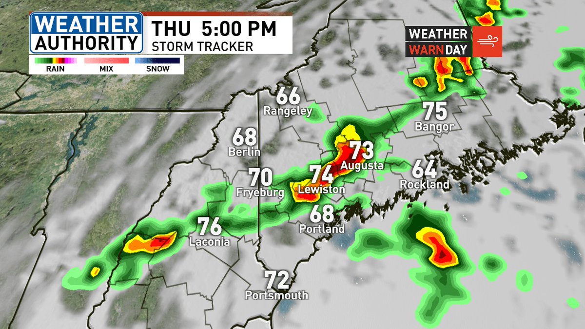 WICKED WARM: It’s going to be hot and humid in Maine today. Some towns may even see temps in the low 90s! Thursday will bring more heat, and the chance for strong to severe storms. 🥵⛈️

DETAILS: bit.ly/4e1rzDs