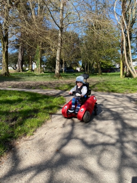 Arthur was only 17 months when he got a free Wizzybug from us. He has Spinal Muscular Atrophy type 1 which means he cannot sit unaided and is unable to walk. 

His mum said: “Thank you for giving our son independence, the ability to make his own choices and pure joy.”