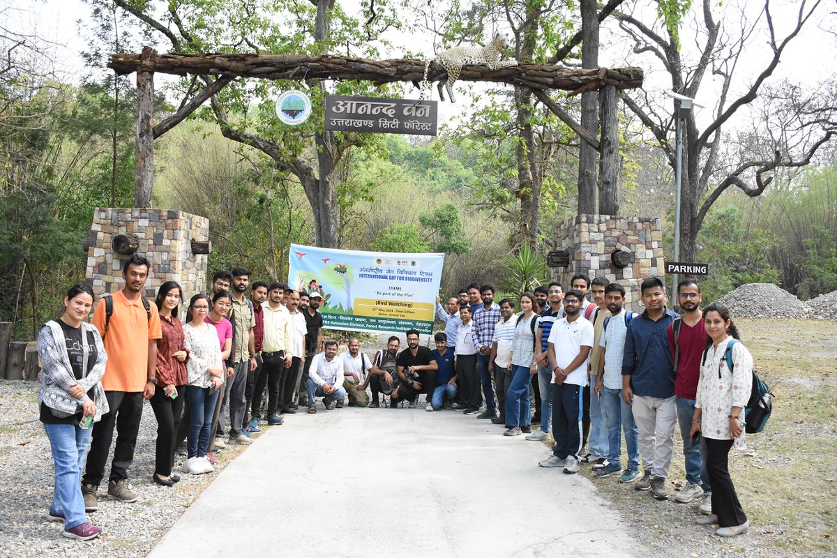 On the occasion of International Biodiversity Day 2024, Dr. Renu Singh, IFS, Director, FRI addressed and flagged off bus for Bird watching at Anand Van, Dehradun. In addition to this Extension Division of ICFRE-FRI organised Picture perception and Description Competition (PPDC).