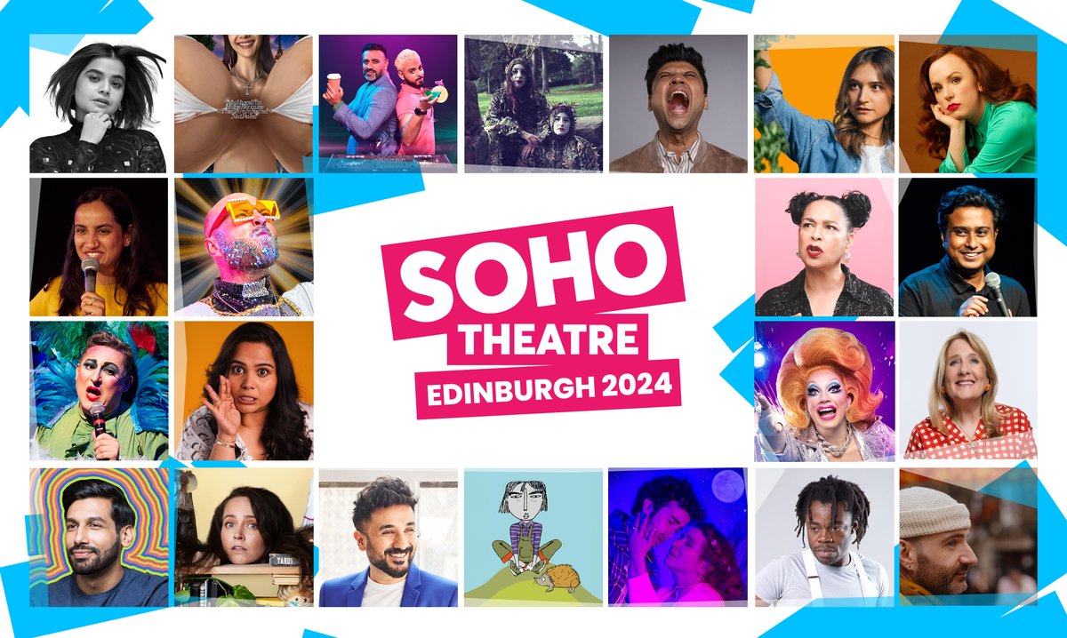 Feat. Patti Harrison, @GingerJohnson_ @thevirdas @CatherineBohart @natdogkatdog @shittheatre @BenTarget @TheSuhaniShah @AlisonLarkinTEA @sumukhisuresh @saltiestbrine @electrolemon @zoecoombsmarr @sheep_soup @RifcoTheatre @TheNorthWall @adg_5 and more 🙌 sohotheatre.com/edinburgh-2024/