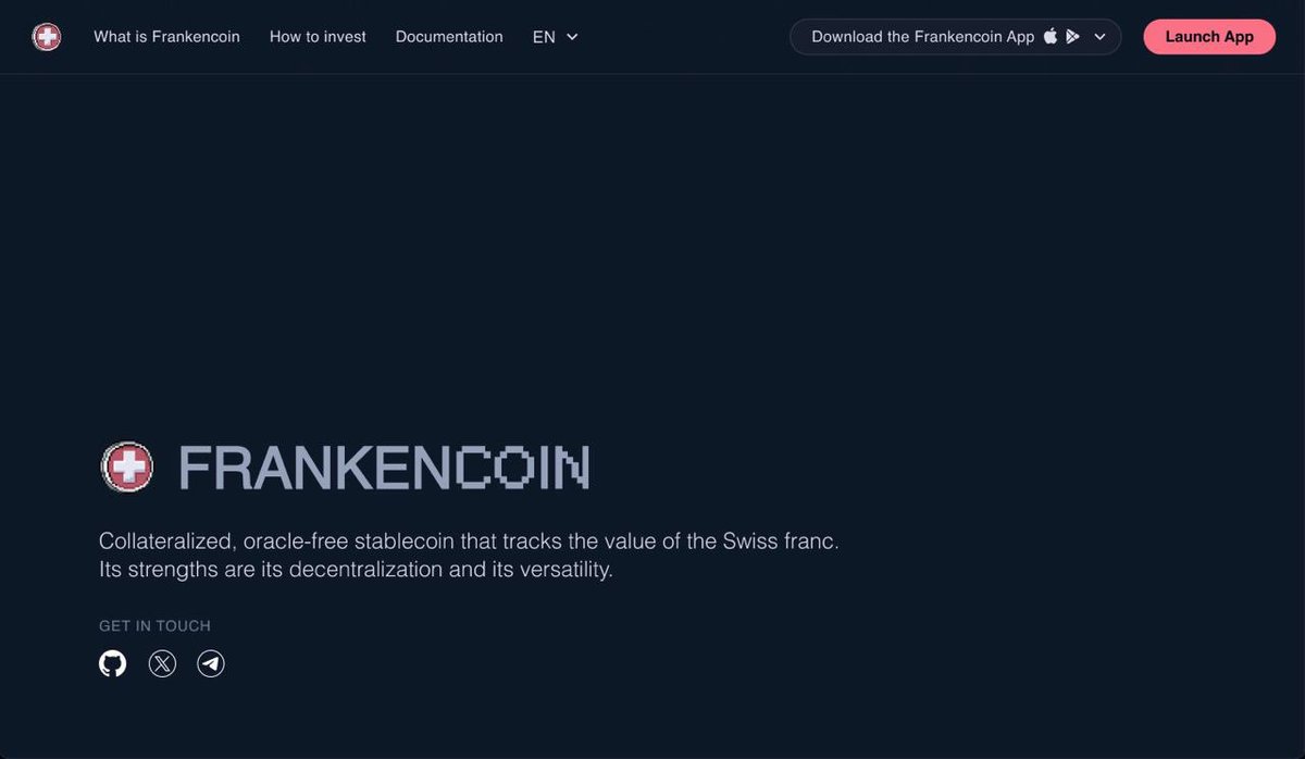 New Frankencoin.com Landing Page 👀 >>> Concept Status: 100% >>> Design Status: 100% >>> Programming next 🚀 Will be published in the next couple of days 🫡