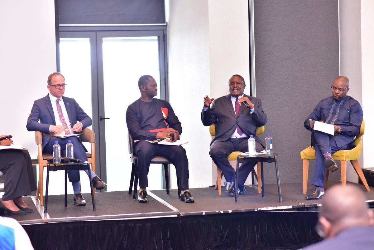 AfrikParliament's tweet photo. HappeningNow: Hon. Chief Fortune Charumbira, President participates in a panel discussion on: Reflections on state of play and a forecast on democratic governance in Africa: How do we get it right ?

The President is joined by Mr. Thomas Huyghebaert – Head of Cooperation at @EUtoAU ; Dr. Robert Eno, Registrar at @court_afchpr ; and Mr William Carew,  Head of Secretariat at @AU_ECOSOCC .