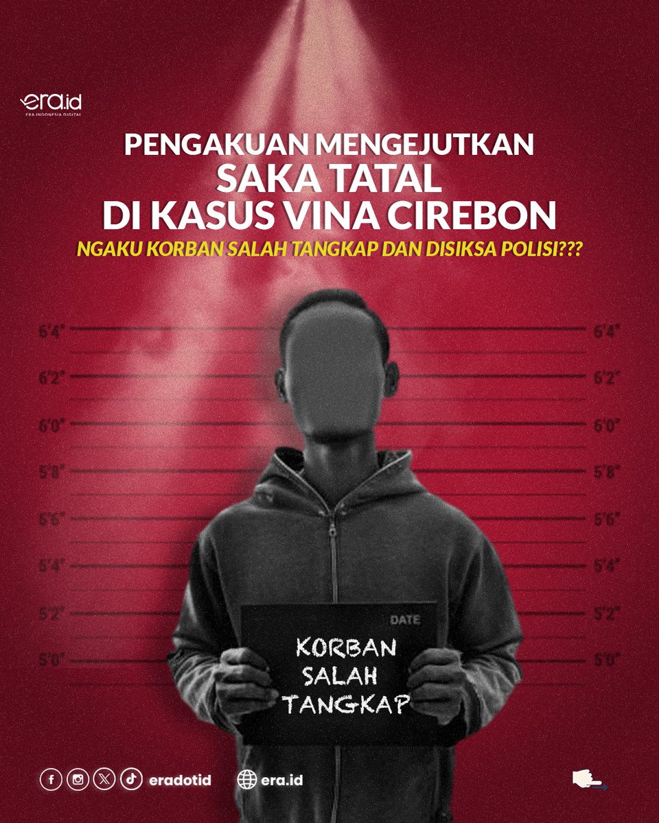 Pengakuan Mengejutkan Saka Total di Kasus Vina Cirebon, Ngaku Korban Salah Tangkap dan Disiksa Polisi???🚨🚨🚨